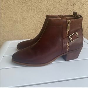Alex Marie Brown Leather Booties Size 6 (Never Worn)